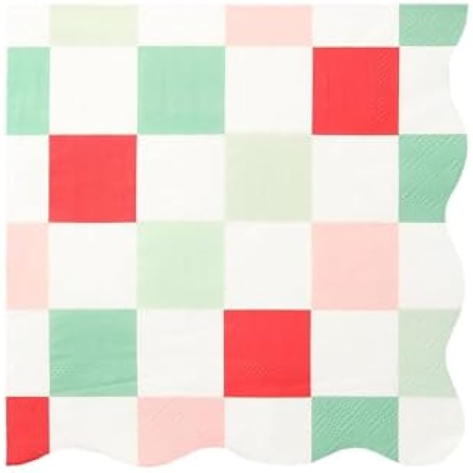 MULTI CHECK LARGE NAPKINS - Image 1